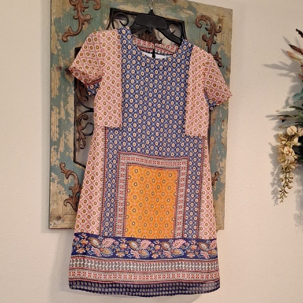 Speechless Vibrant Patterned Mini Dress. Excellent Condition NWOT Size Small